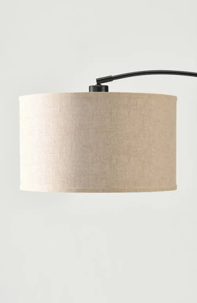 Brightech Logan 76" Modern Extendable Led Floor Lamp With Fabric Drum Shade, Bulb Included