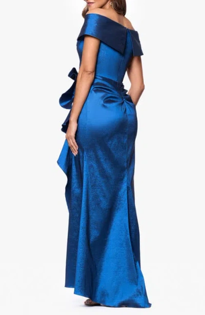 Xscape Evenings Off The Shoulder Taffeta Gown