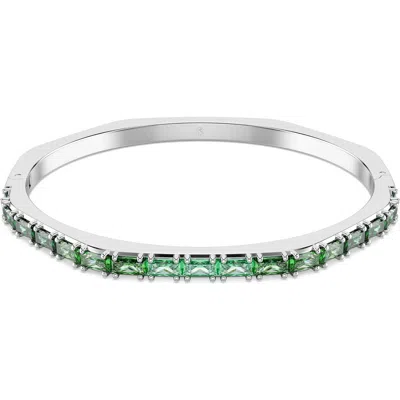 Swarovski Matrix Octogon-shape Bangle In Metallic