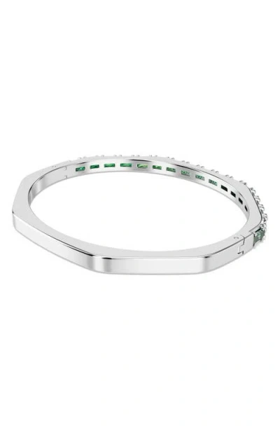 Swarovski Matrix Octogon-shape Bangle In Metallic