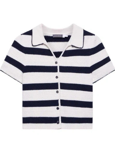 Mint Velvet Stripe Collar Knit Tee