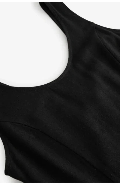 Next Linen Blend Sleeveless Fit & Flare Minidress