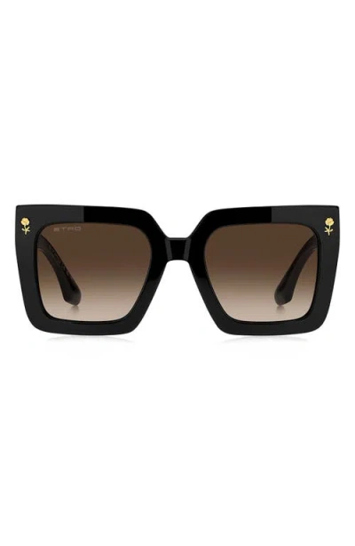 Etro Square-frame Sunglasses In Black