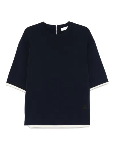 Lanvin Contrasting-trim T-shirt