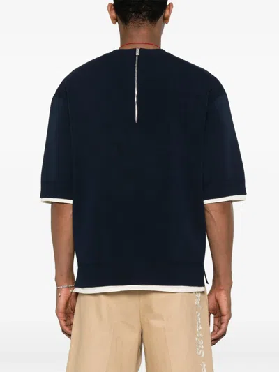 Lanvin Contrasting-trim T-shirt