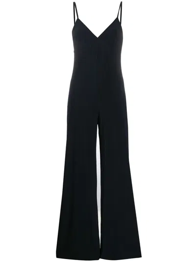 Norma Kamali Underwire Fishtail Jumpsuit In Black