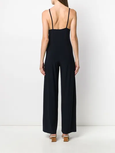 Norma Kamali Underwire Fishtail Jumpsuit In Black