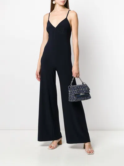 Norma Kamali Underwire Fishtail Jumpsuit In Black