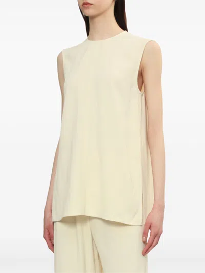 Totême Toteme Main Sleeveless Top In White
