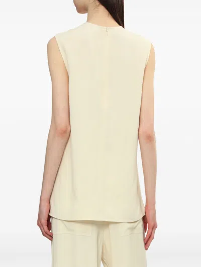 Totême Toteme Main Sleeveless Top In White