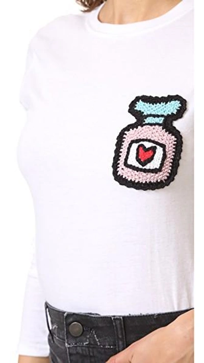 Shop Michaela Buerger Long Sleeve T-shirt In White