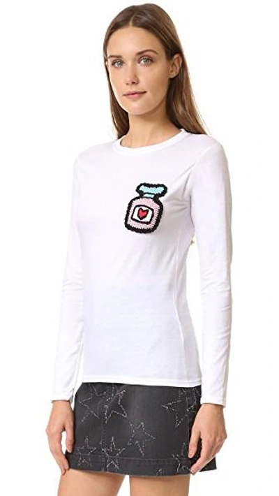 Shop Michaela Buerger Long Sleeve T-shirt In White
