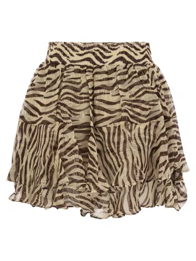 Mc2 Saint Barth Eivissa - Miniskirt With Ruffles