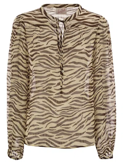 Mc2 Saint Barth Harper Blouse In Neutral