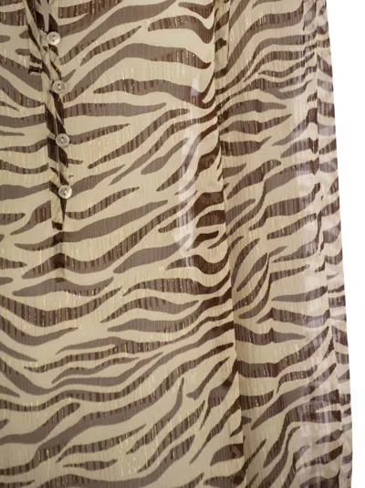 Mc2 Saint Barth Harper Blouse In Neutral