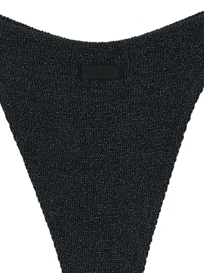 Mc2 Saint Barth Woman Black Classic Crinkle Swim Briefs Elise