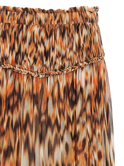 Isabel Marant 'rolande' Animal Print Skirt