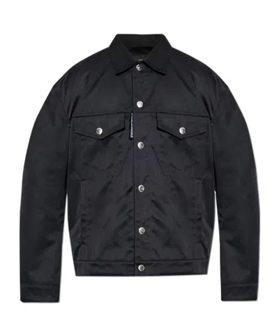 Dsquared2 'ever Jean D2' Jacket In Black