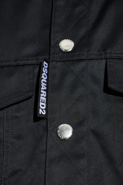 Dsquared2 'ever Jean D2' Jacket In Black