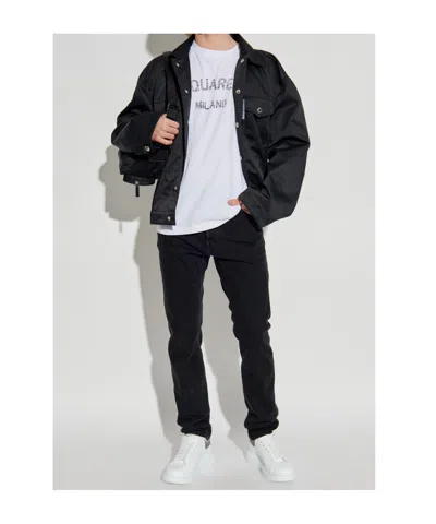 Dsquared2 'ever Jean D2' Jacket In Black
