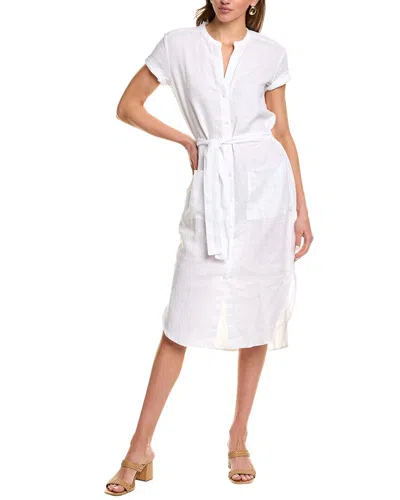 James Perse Linen Shirtdress In White