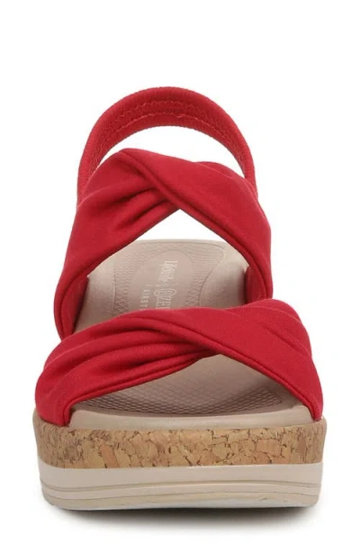 Bzees Women's Riley Washable Slingback Wedge Sandals