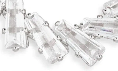 Tasha Baguette Crystal Open Earrings