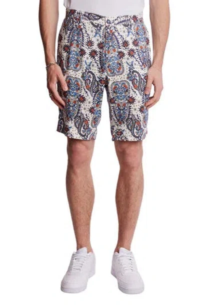 Paisley & Gray Men's Felix Slim Fit Paisley 8-1/2" Shorts In Multi