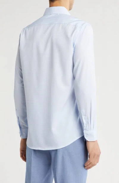 Dylan Park Slim Fit Performance Stretch Button-down Shirt In Blue