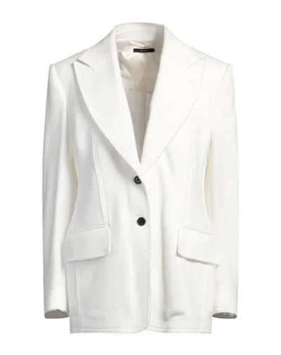 Tom Ford Woman Blazer White Size 6 Cotton In White