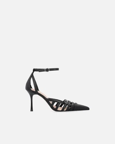Pinko Pointed-toe Pumps With Heel And Strap In Black