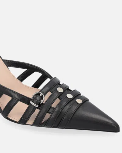 Pinko Pointed-toe Pumps With Heel And Strap In Black