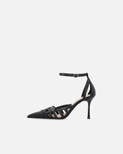 Pinko Pointed-toe Pumps With Heel And Strap In Black