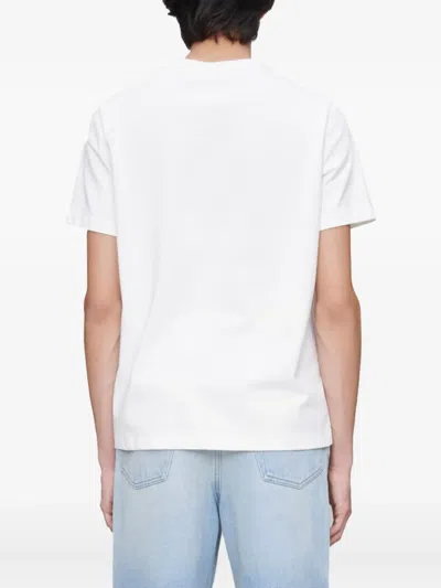 Apc A.p.c. Raymond T Shirt With Embroidered Logo In White