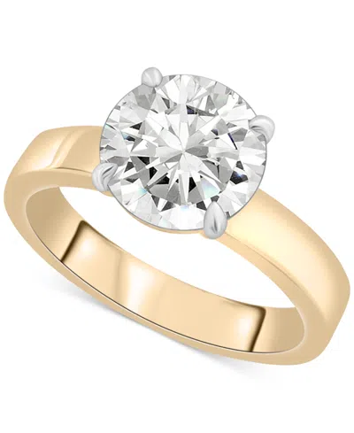 Macy's Gsi Certified Diamond Solitaire Engagement Ring (2 Ct. T.w.) In 14k White Or Yellow Gold