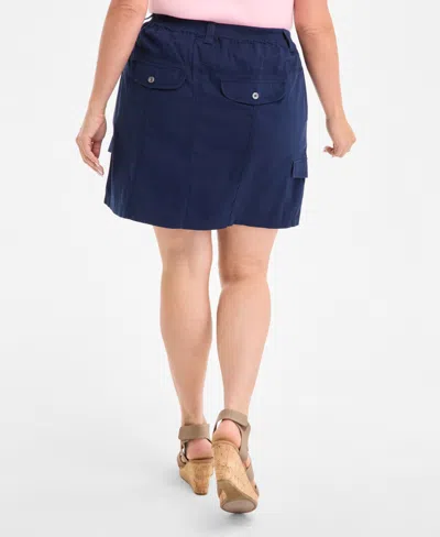 Style & Co Plus Size Zig Zag Mini Skirt, Exclusively At Macy's In Pink