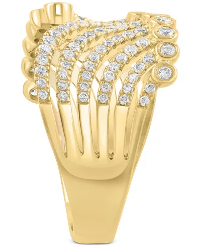 Effy Collection Effy Diamond Curved Multirow Statement Ring (3/4 Ct. T.w.) In 14k Gold