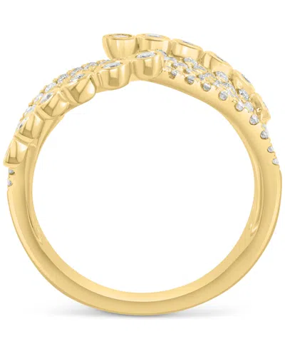 Effy Collection Effy Diamond Curved Multirow Statement Ring (3/4 Ct. T.w.) In 14k Gold