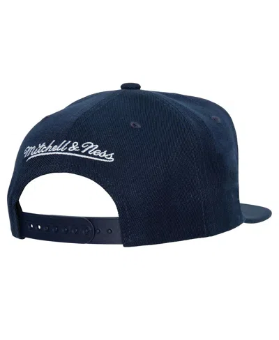 Mitchell & Ness Men's Navy New York Yankees Basic Flip Snapback Hat
