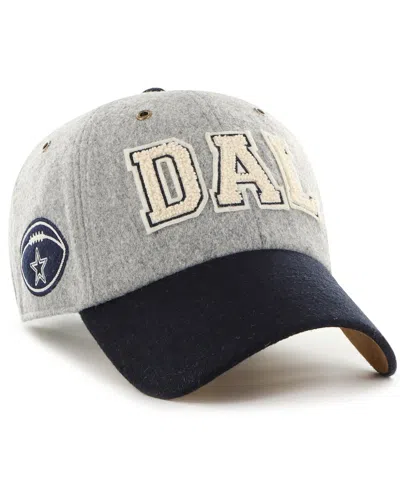 Stoney Clover Lane X '47 Brand Men's And Women's Gray/navy Dallas Cowboys Block Clean Up Adjustable Hat