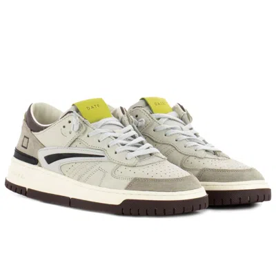 Date Beige Leather Sneaker