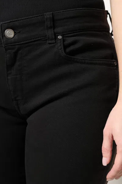 Pre-owned Dolce & Gabbana Black Cotton High Waist Skinny Denim Women's Jeans ()