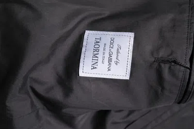 Pre-owned Dolce & Gabbana Black Cotton Taormina Formal 2 Piece Men's Suit ()