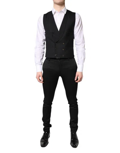 Dolce & Gabbana Black Stripe Single Breasted Formal Men's Suit