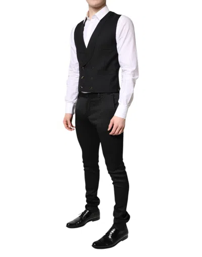 Dolce & Gabbana Black Stripe Single Breasted Formal Men's Suit