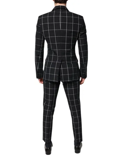 Dolce & Gabbana Black Taormina Double Breasted 2 Piece Men's Suit