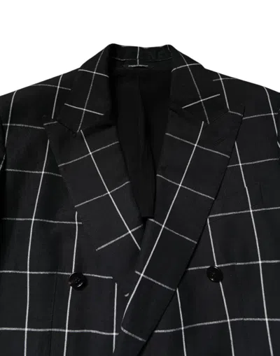Dolce & Gabbana Black Taormina Double Breasted 2 Piece Men's Suit