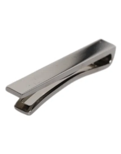 Dolce & Gabbana Black Tone Brass Logo Branded Tie Clip Men's Bar