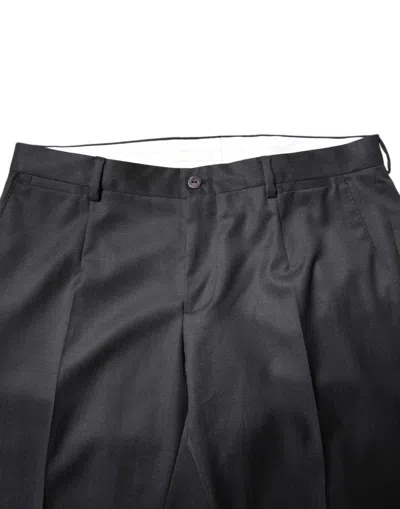 Pre-owned Dolce & Gabbana Dark Gray Wool Single Breasted 2 Piece Men's Suit ()