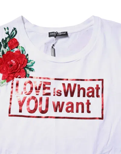 Dolce & Gabbana White Floral Graphic Print Sleeveless Tank Top In White